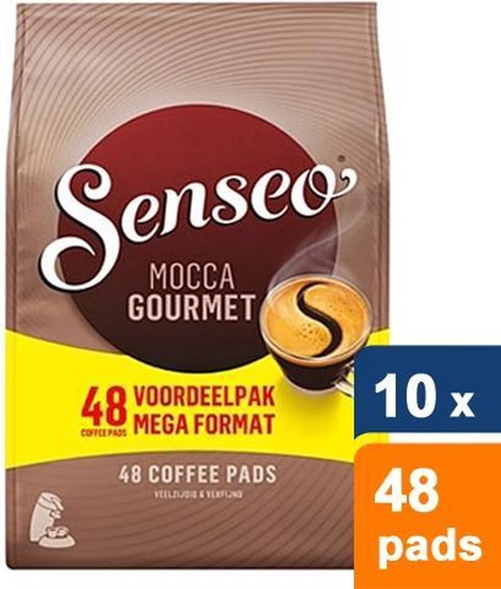 Senseo Mocca Gourmet Koffiepads - 10 X 48 Stuks 3 Senseo Mocca Gourmet Koffiepads - 10 X 48 Stuks