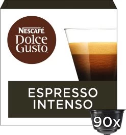 Nescafé Dolce Gusto Espresso Intenso Capsules - 90 Koffiecups 12 Nescafé Dolce Gusto Espresso Intenso Capsules - 90 Koffiecups -Koffie Kunst 1116x1200