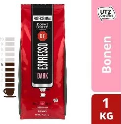 Koffie Douwe Egberts Espresso Bonen Dark Roast 1000gr -Koffie Kunst 1167x1200
