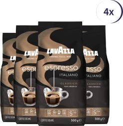 Lavazza Espresso Italiano Classico Koffiebonen - 500 Gram X4