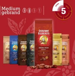 Douwe Egberts Aroma Rood Koffiebonen - 6 X 500 Gram -Koffie Kunst 1181x1200