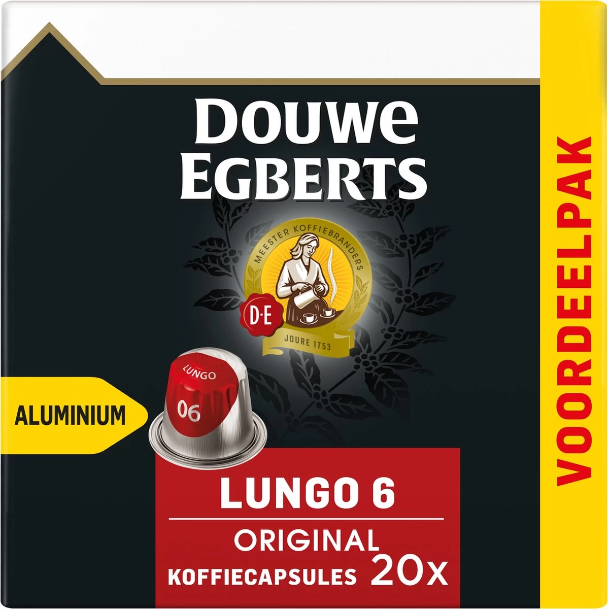Douwe Egberts Lungo Original Koffiecups - Intensiteit 6/12 - 10 X 20 Capsules 9 Douwe Egberts Lungo Original Koffiecups - Intensiteit 6/12 - 10 X 20 Capsules - Afbeelding 7