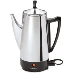 12 Cup Stainless Steel Perk Brews Great Tasting Coffee Rich Hot And Fast Easy Cleaning
