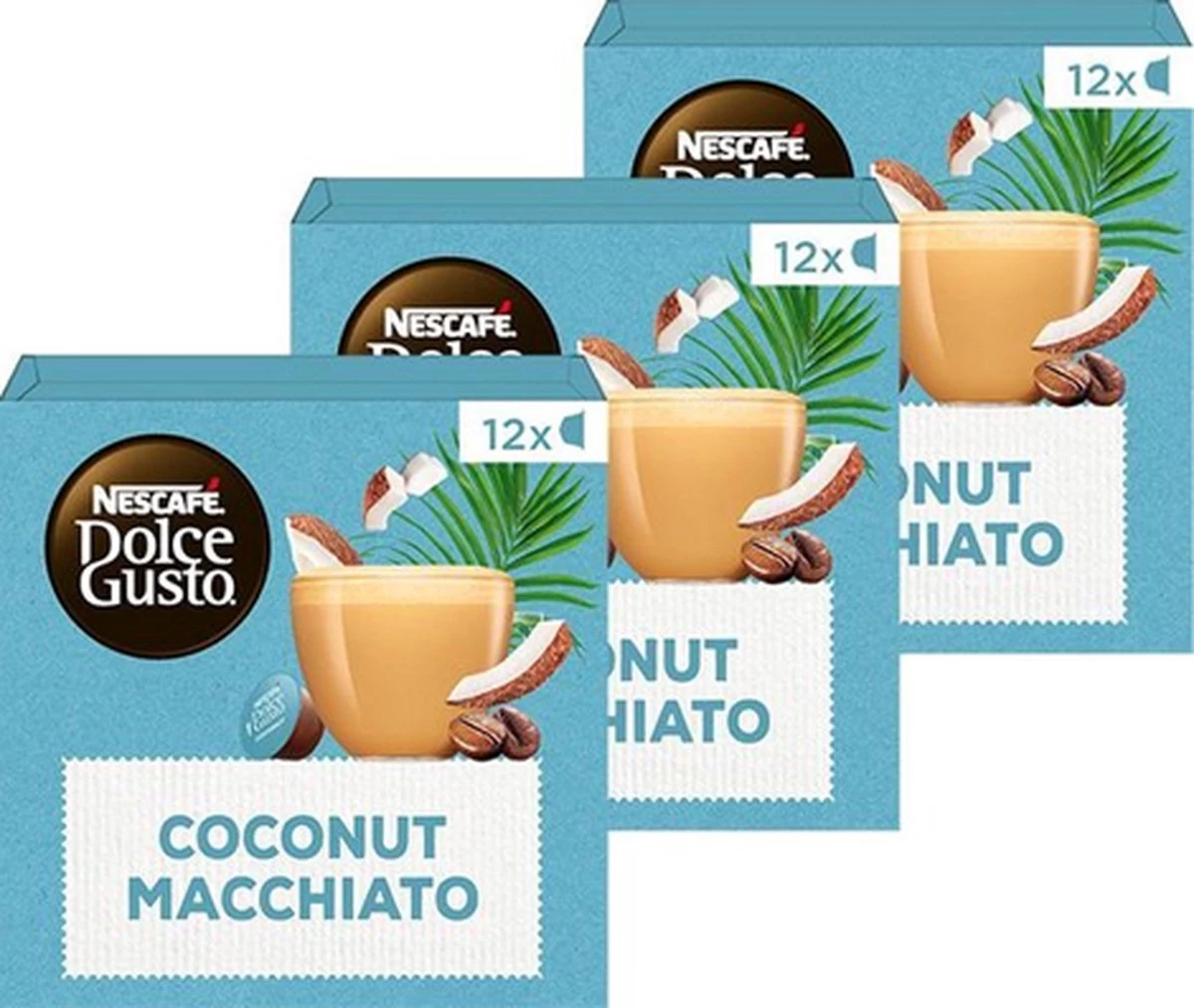 Nescafé Dolce Gusto Coconut Macchiato Capsules - Vegan Koffie - 36 Koffiecups 3 Nescafé Dolce Gusto Coconut Macchiato Capsules - Vegan Koffie - 36 Koffiecups