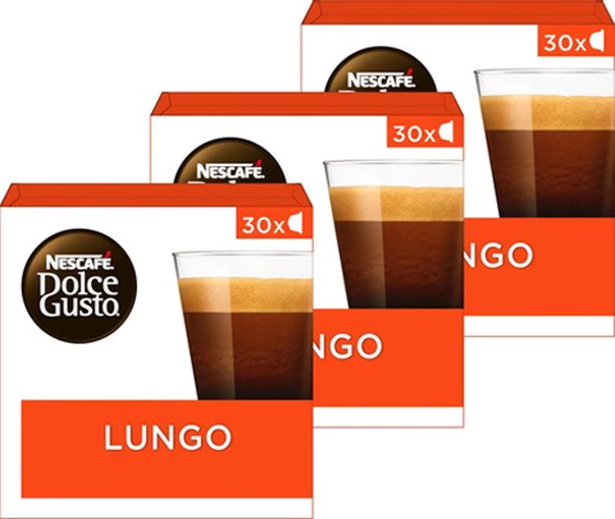 Nescafé Dolce Gusto Lungo Capsules - 90 Koffiecups 3 Nescafé Dolce Gusto Lungo Capsules - 90 Koffiecups
