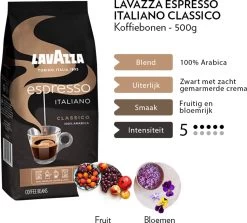 Lavazza Espresso Italiano Classico Koffiebonen - 500 Gram X4 11 Lavazza Espresso Italiano Classico Koffiebonen - 500 Gram X4 -Koffie Kunst 1200x1082 1
