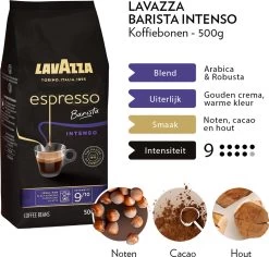 Lavazza Espresso Barista Intenso Koffiebonen - 500 Gram X4 -Koffie Kunst 1200x1148