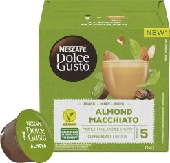 Nescafé Dolce Gusto Almond Macchiato Capsules - Vegan Koffie - 36 Koffiecups -Koffie Kunst 1200x1151