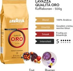 Lavazza Qualita Oro Koffiebonen - 500 Gram X4 12 Lavazza Qualita Oro Koffiebonen - 500 Gram X4 -Koffie Kunst 1200x1170 2