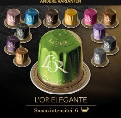L'OR Lungo Elegante Koffiecups - Intensiteit 6/12 - 10 X 20 Capsules -Koffie Kunst 1200x1173 11