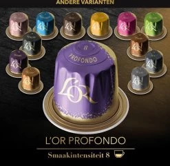 L'OR Lungo Profondo Koffiecups - Intensiteit 8/12 - 4 X 40 Capsules -Koffie Kunst 1200x1173 4