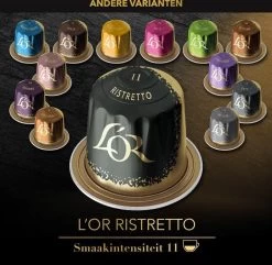 L'OR Espresso Ristretto Koffiecups - Intensiteit 11/12 - 10 X 20 Capsules -Koffie Kunst 1200x1173 6
