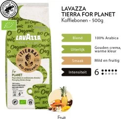 Lavazza Tierra For Planet Biologische Koffiebonen - 500 Gram X4 11 Lavazza Tierra For Planet Biologische Koffiebonen - 500 Gram X4 -Koffie Kunst 1200x1179 1