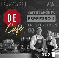 Douwe Egberts D.E Café Espresso Koffiecups - Intensiteit 9/12 - 10 X 20 Capsules 17 Douwe Egberts D.E Café Espresso Koffiecups - Intensiteit 9/12 - 10 X 20 Capsules -Koffie Kunst 1200x1190 1