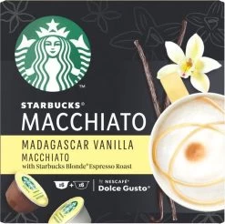 Starbucks By Dolce Gusto Capsules Madagascar Vanilla Macchiato- 3 Doosjes à 12 Koffiecups -Koffie Kunst 1200x1195