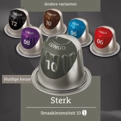 Douwe Egberts Lungo Sterk (10) - 10 X 20 Koffiecups 10 Douwe Egberts Lungo Sterk (10) - 10 X 20 Koffiecups -Koffie Kunst 1200x1200 135