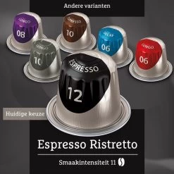 Douwe Egberts Espresso Ristretto (12) - 10 X 20 Koffiecups 12 Douwe Egberts Espresso Ristretto (12) - 10 X 20 Koffiecups -Koffie Kunst 1200x1200 231