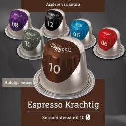 Douwe Egberts Espresso Krachtig (10) - 5 X 40 Koffiecups -Koffie Kunst 1200x1200 39