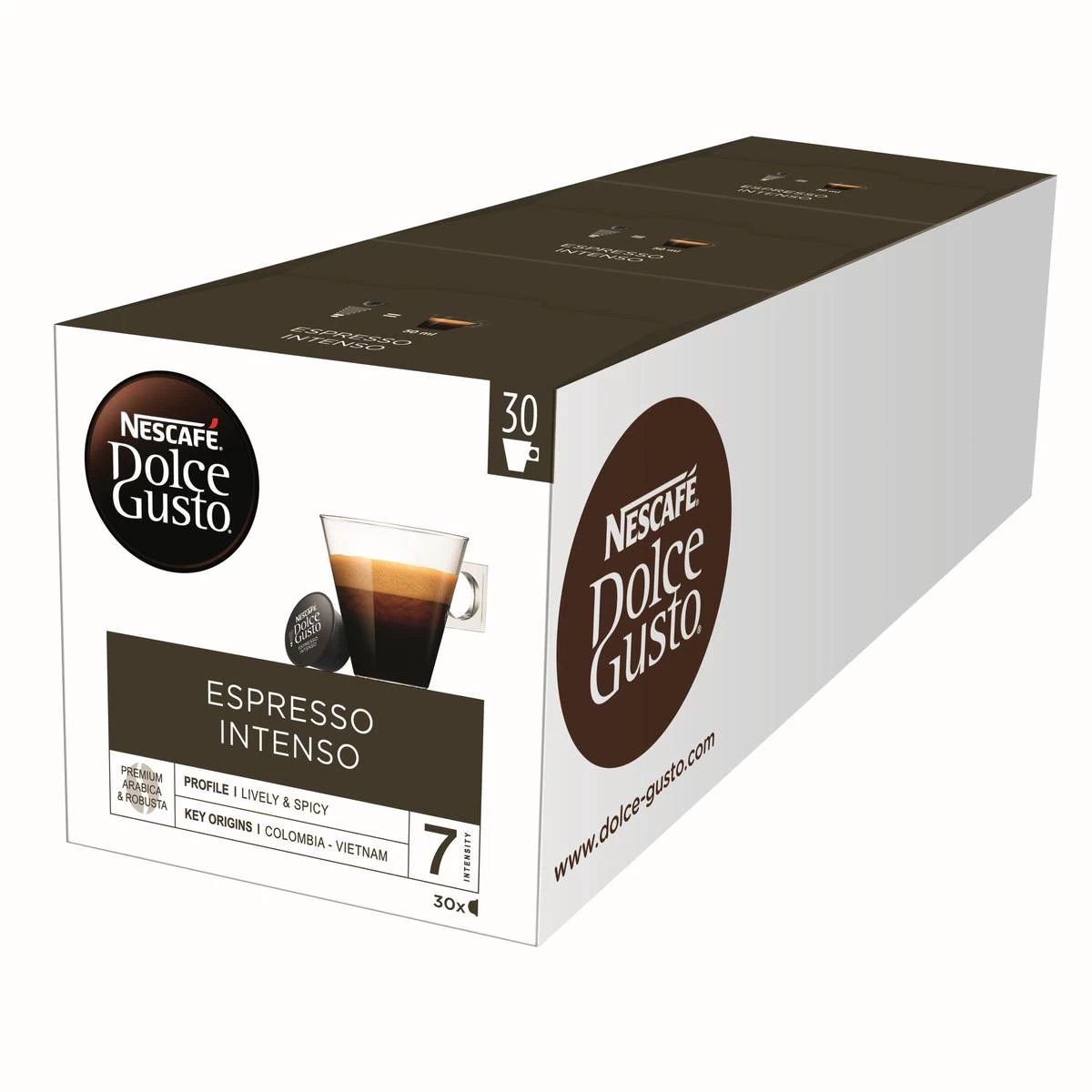 Nescafé Dolce Gusto Espresso Intenso Capsules - 90 Koffiecups 10 Nescafé Dolce Gusto Espresso Intenso Capsules - 90 Koffiecups - Afbeelding 8