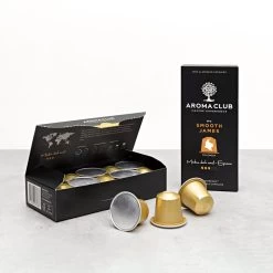 Aroma Club - Proefpakket Nespresso Compatible Capsules (100 St.) - 5 Smaken - Espresso & Lungo - 100% Aluminium Koffiecups -Koffie Kunst 1200x1200 70
