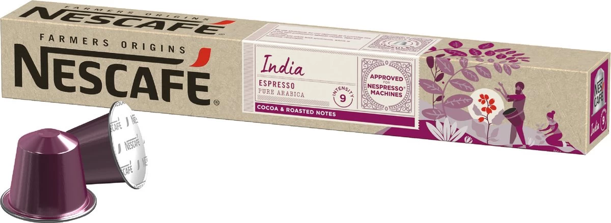 Nescafé Farmers Origins India Espresso Capsules - 120 Koffiecups 4 Nescafé Farmers Origins India Espresso Capsules - 120 Koffiecups - Afbeelding 2