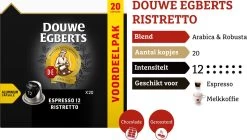 Douwe Egberts Espresso Ristretto (12) - 10 X 20 Koffiecups 13 Douwe Egberts Espresso Ristretto (12) - 10 X 20 Koffiecups -Koffie Kunst 1200x681 1