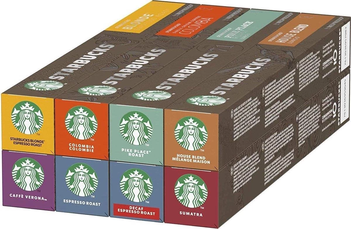 Starbucks® Nespresso Cups® Balanced Pack - 8 X 10 Stuks 4 Starbucks® Nespresso Cups® Balanced Pack - 8 X 10 Stuks - Afbeelding 2