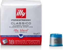 Illy - Iperespresso Koffie Home Classico Lungo 6 X 18 Capsules -Koffie Kunst 1200x956 2