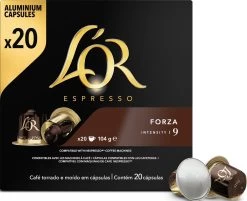 L'OR Espresso Forza Koffiecups - Intensiteit 9/12 - 10 X 20 Capsules 27 L'OR Espresso Forza Koffiecups - Intensiteit 9/12 - 10 X 20 Capsules -Koffie Kunst 1200x975 2