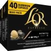 L'OR Espresso Ristretto Koffiecups - Intensiteit 11/12 - 4 X 40 Capsules -Koffie Kunst 1200x984 1