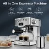 20 Bar Espresso Machine With Milk Frother For Latte 1 20 Bar Espresso Machine With Milk Frother For Latte -Koffie Kunst 20 bar espresso machine with milk frother for latte