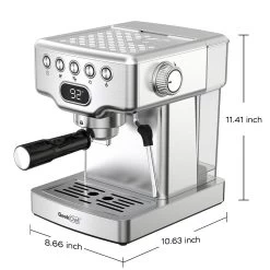 20 Bar Espresso Machine With Milk Frother For Latte 10 20 Bar Espresso Machine With Milk Frother For Latte -Koffie Kunst 20 bar espresso machine with milk frother for latte 2