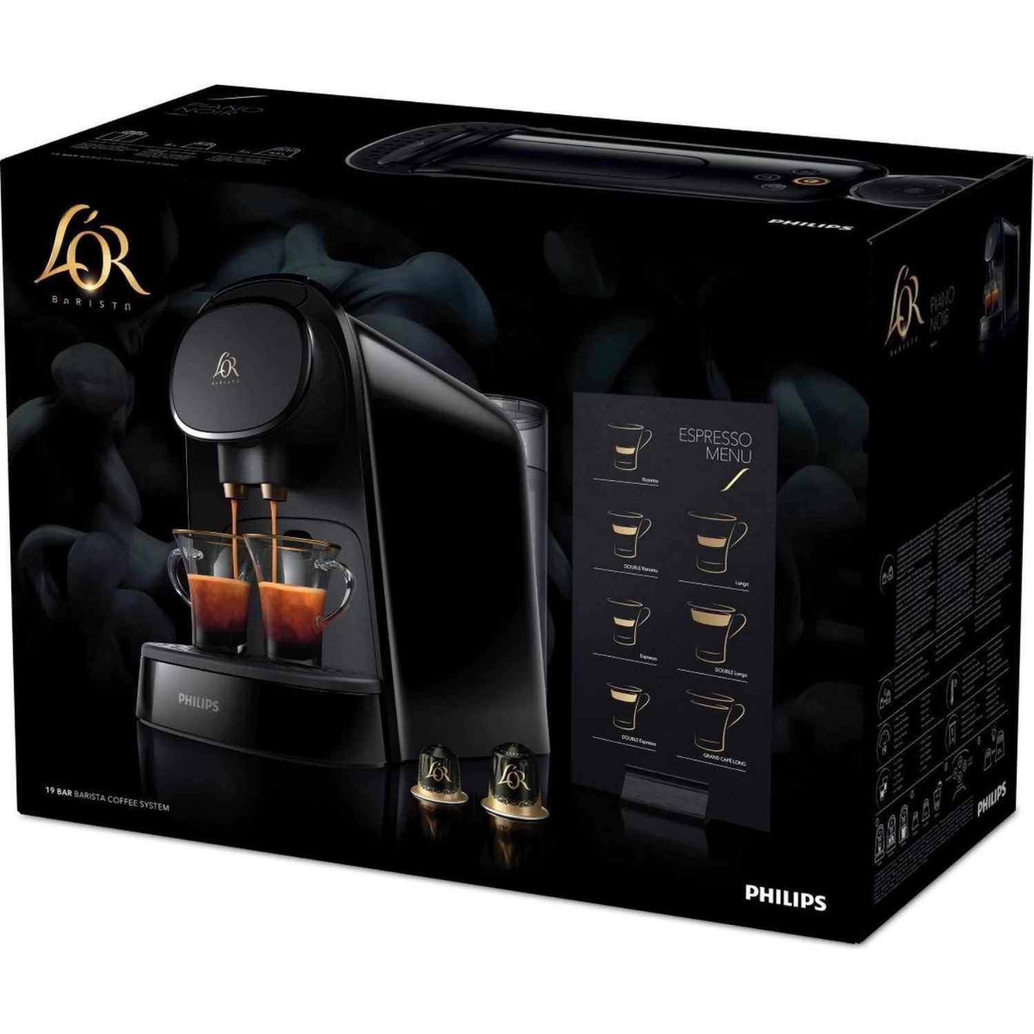 Philips Koffiecupmachine LM8012/60 L'OR BARISTA Zwart 6 Philips Koffiecupmachine LM8012/60 L'OR BARISTA Zwart - Afbeelding 4