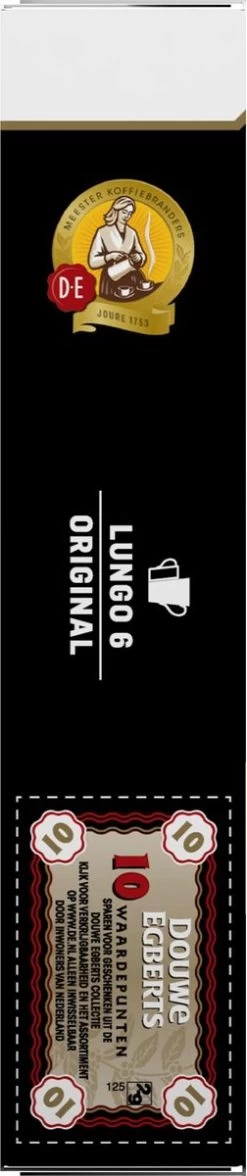 Douwe Egberts Lungo Original Koffiecups - Intensiteit 6/12 - 10 X 10 Capsules 17 Douwe Egberts Lungo Original Koffiecups - Intensiteit 6/12 - 10 X 10 Capsules -Koffie Kunst 252x1200 2