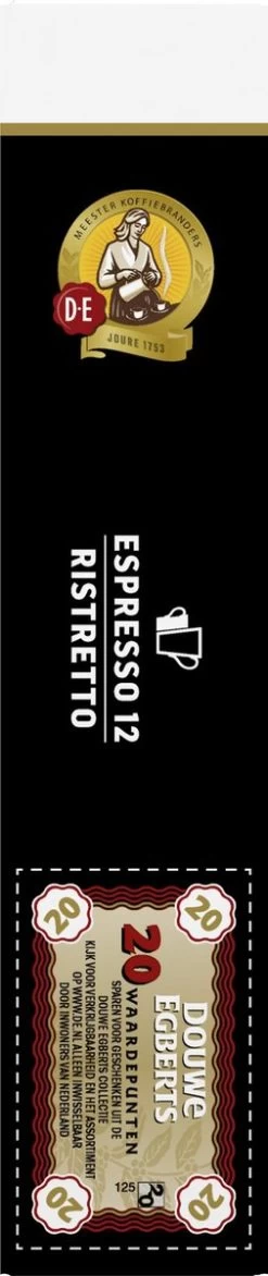 Douwe Egberts Espresso Ristretto (12) - 10 X 20 Koffiecups 15 Douwe Egberts Espresso Ristretto (12) - 10 X 20 Koffiecups -Koffie Kunst 253x1200 7