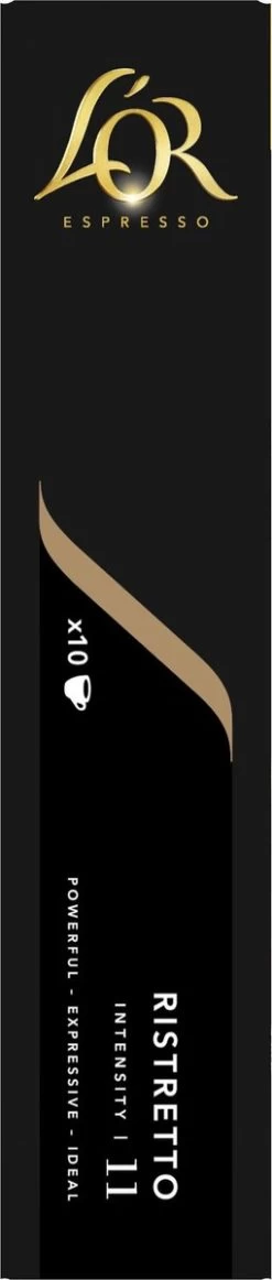 L'OR Espresso Ristretto (11) - 10 X 10 Koffiecups 15 L'OR Espresso Ristretto (11) - 10 X 10 Koffiecups -Koffie Kunst 255x1200 1