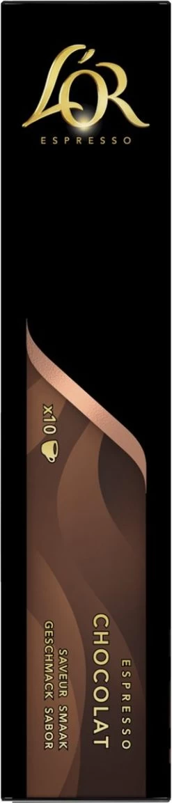 L'OR Espresso Chocolat Koffiecups - 10 X 10 Capsules 10 L'OR Espresso Chocolat Koffiecups - 10 X 10 Capsules -Koffie Kunst 257x1200