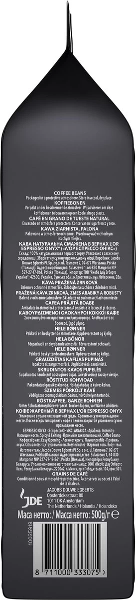 L'OR Espresso Onyx Koffiebonen (12) - 4 X 500 Gram 6 L'OR Espresso Onyx Koffiebonen (12) - 4 X 500 Gram - Afbeelding 4