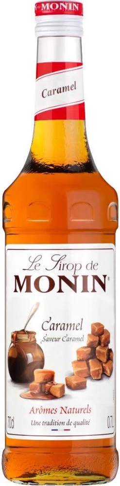 Monin Caramel Karamel 70cl Koffiesiroop Met 1x Monin Pompje -Koffie Kunst 297x1200 2