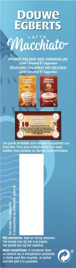 Douwe Egberts Verwenkoffie Latte Macchiato Oploskoffie - 5 X 8 Zakjes -Koffie Kunst 343x1200 2