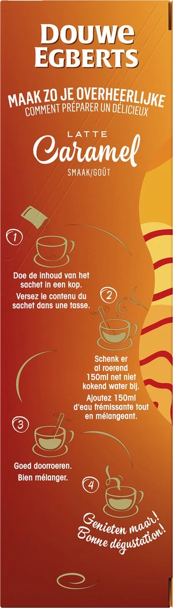Douwe Egberts Verwenkoffie Latte Caramel Oploskoffie - 5 X 8 Zakjes 10 Douwe Egberts Verwenkoffie Latte Caramel Oploskoffie - 5 X 8 Zakjes - Afbeelding 8