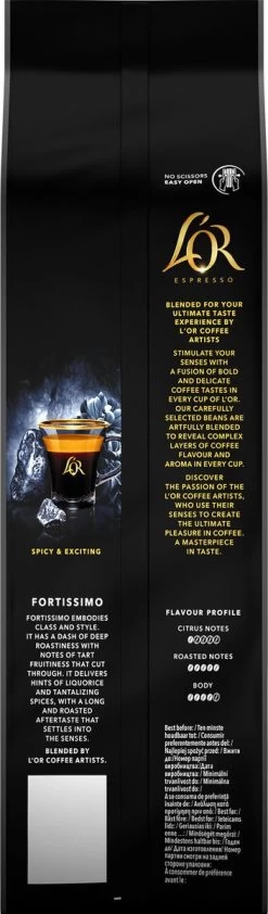 L'OR Espresso Fortissimo Koffiebonen (10) - 4 X 500 Gram -Koffie Kunst 352x1200 1