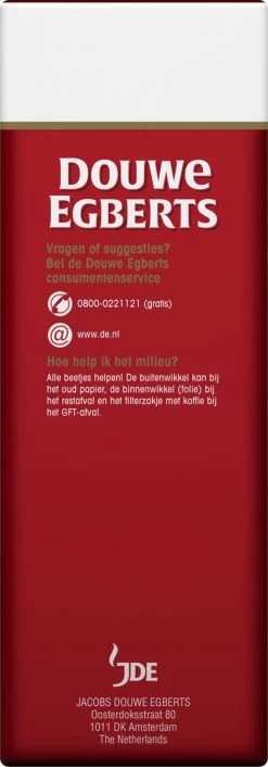 Douwe Egberts Aroma Rood Donker Filterkoffie - 6 X 500 Gram -Koffie Kunst 420x1200 7