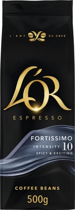 L'OR Espresso Fortissimo Koffiebonen (10) - 4 X 500 Gram -Koffie Kunst 429x1200 2