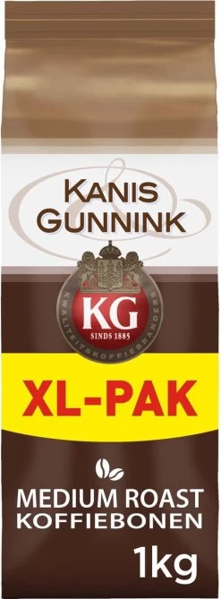 Kanis & Gunnink Medium Roast Koffiebonen - 4 X 1000 Gram - Voordeelverpakking 14 Kanis & Gunnink Medium Roast Koffiebonen - 4 X 1000 Gram - Voordeelverpakking -Koffie Kunst 443x1200