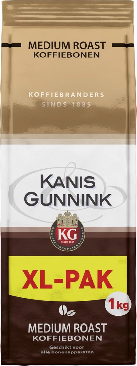 Kanis & Gunnink Medium Roast Koffiebonen - 4 X 1000 Gram - Voordeelverpakking 9 Kanis & Gunnink Medium Roast Koffiebonen - 4 X 1000 Gram - Voordeelverpakking - Afbeelding 7