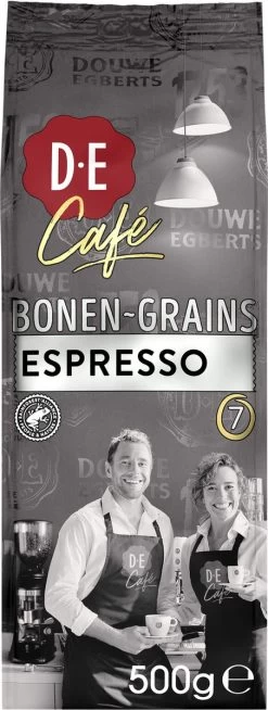 Douwe Egberts D.E Café Espresso Koffiebonen - Intensiteit 7/9 - 4 X 500 Gram 12 Douwe Egberts D.E Café Espresso Koffiebonen - Intensiteit 7/9 - 4 X 500 Gram -Koffie Kunst 453x1200 13