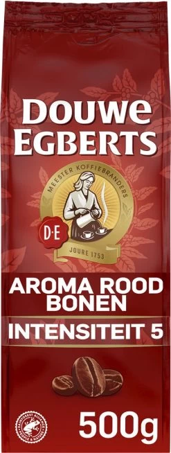 Douwe Egberts Aroma Rood Koffiebonen - 6 X 500 Gram -Koffie Kunst 453x1200 5