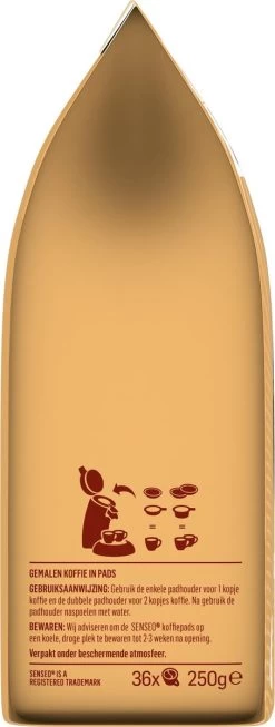 Senseo Gold Koffiepads - 5/9 Intensiteit - 10 X 36 Pads 15 Senseo Gold Koffiepads - 5/9 Intensiteit - 10 X 36 Pads -Koffie Kunst 454x1200