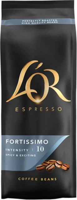 L'OR Espresso Fortissimo Koffiebonen (10) - 4 X 500 Gram -Koffie Kunst 463x1200